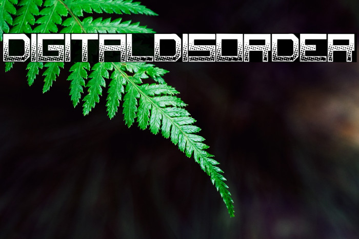 DigitalDisorder Font examples