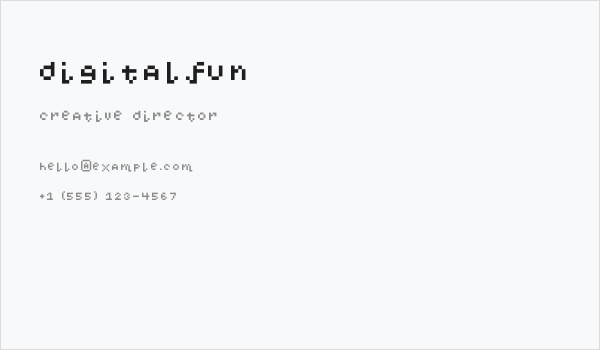 DigitalFun Business Card