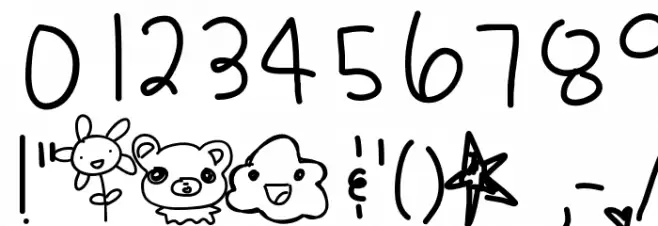 DigitalLove Font OTHER CHARS