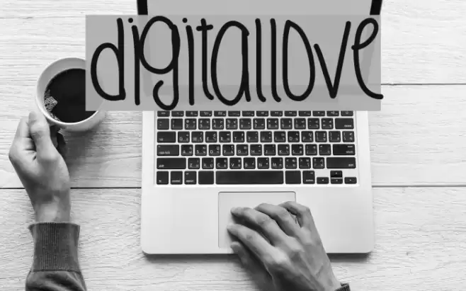 DigitalLove Font examples
