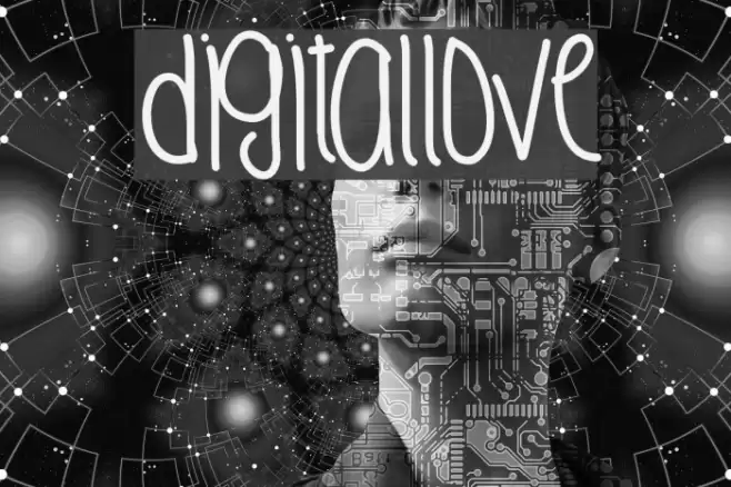 DigitalLove Font examples