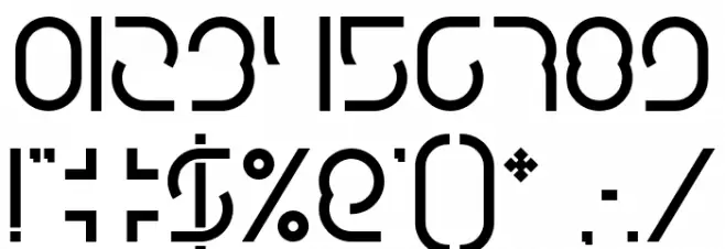 DigitalManBold-Bold Font OTHER CHARS