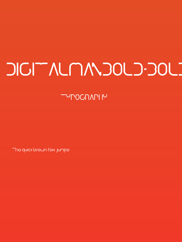 DigitalManBold-Bold Poster