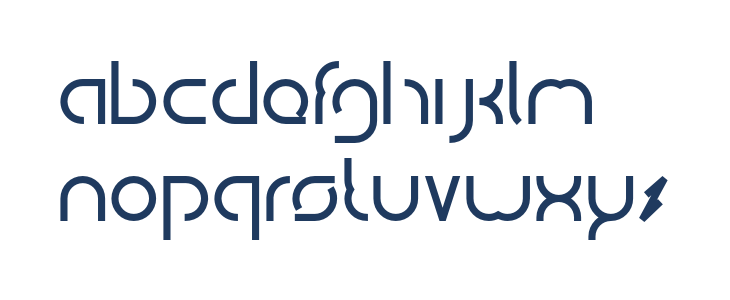 DigitalManBold-Bold Lowercase