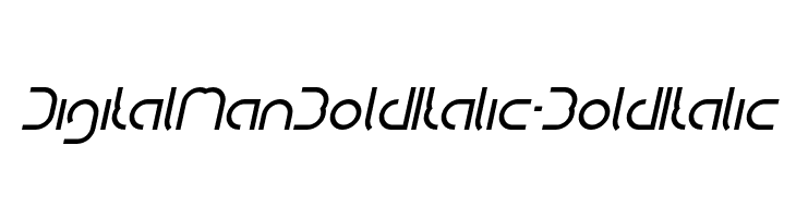 DigitalManBoldItalic-BoldItalic  font caratteri gratis