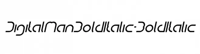 DigitalManBoldItalic-BoldItalic  les polices de caractères gratuit tlcharger