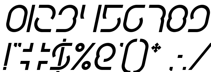 DigitalManBoldItalic-BoldItalic Font OTHER CHARS
