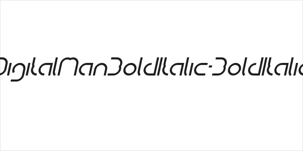 DigitalManBoldItalic-BoldItalic Logo