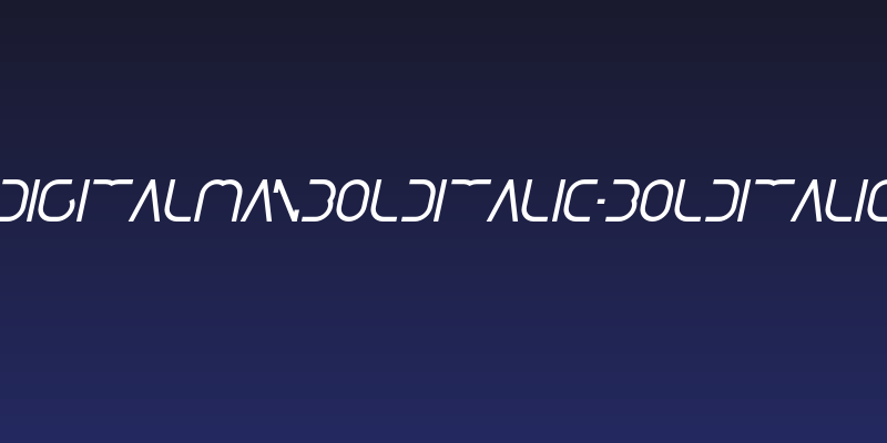 DigitalManBoldItalic-BoldItalic Social Header