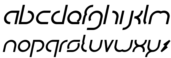 DigitalManBoldItalic-BoldItalic Font LOWERCASE