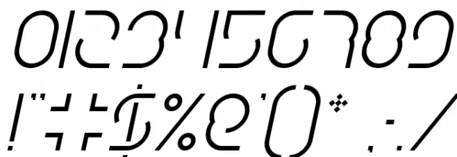 DigitalManItalic-Italic Font OTHER CHARS