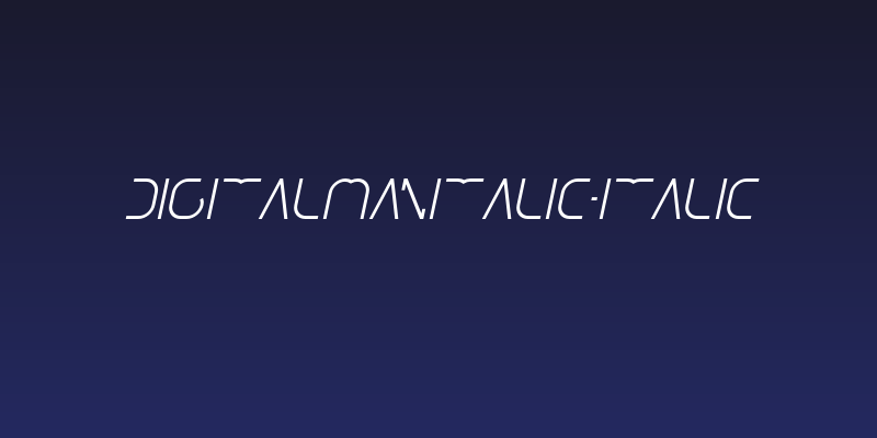 DigitalManItalic-Italic Social Header