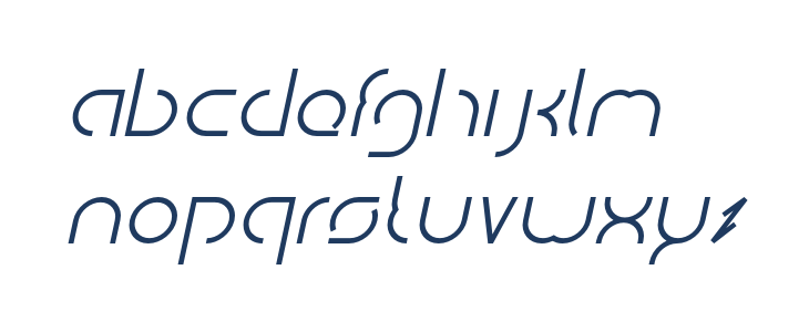 DigitalManItalic-Italic Lowercase