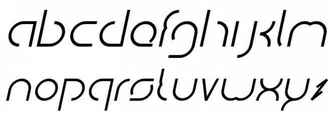 DigitalManItalic-Italic 字体 小写