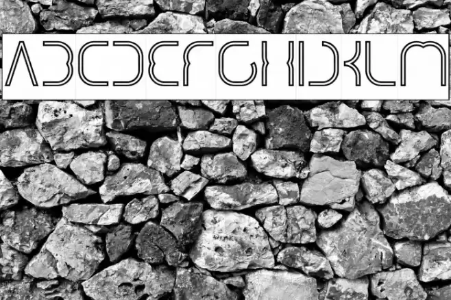 DigitalMan_Hollow_inverse Font examples