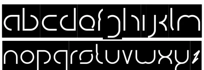 DigitalMan_Inverse Schriftart Kleinbuchstaben