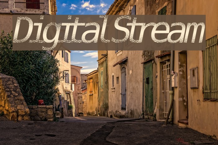 DigitalStream Font examples