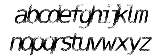 DigitalStream Font LOWERCASE