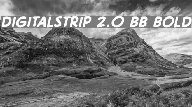 DigitalStrip 2.0 BB Bold Font examples
