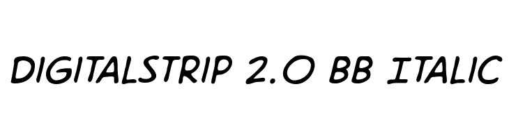 DigitalStrip 2.0 BB Italic Font