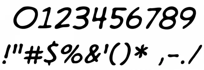 DigitalStrip 2.0 BB Italic Font OTHER CHARS