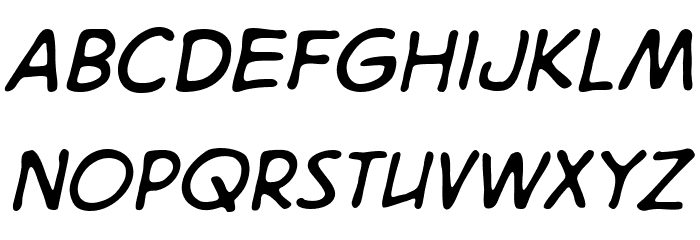 DigitalStrip 2.0 BB Italic Font LOWERCASE
