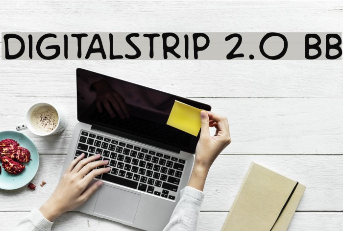 DigitalStrip 2.0 BB Font examples