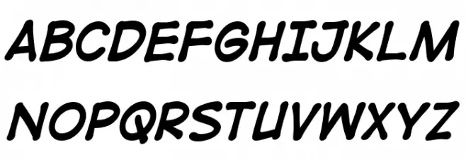 DigitalStrip BB Bold Italic Polices MAJUSCULES