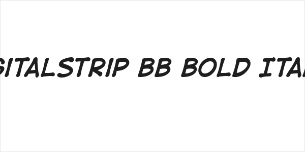 DigitalStrip BB Bold Italic Logo