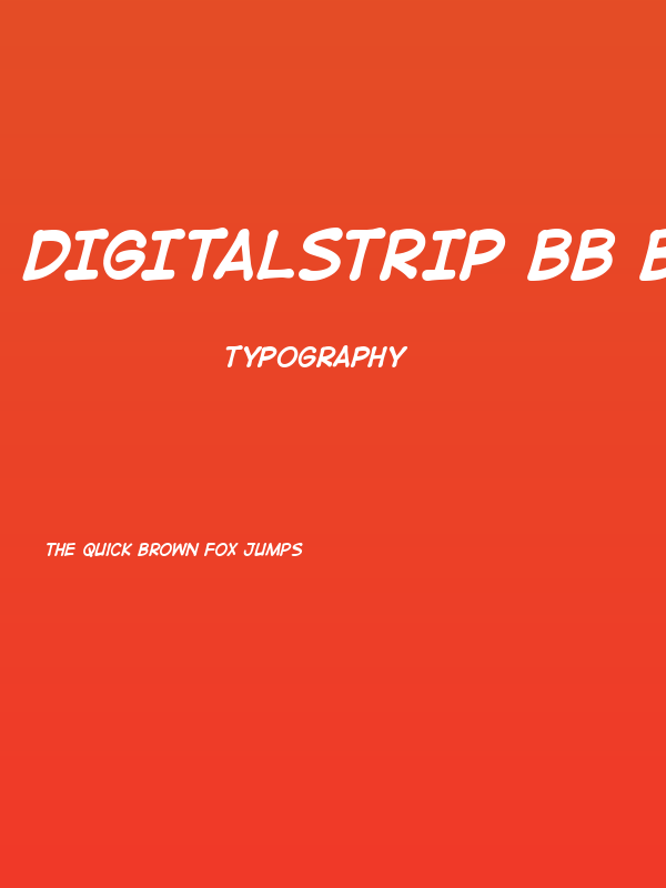 DigitalStrip BB Bold Italic Poster