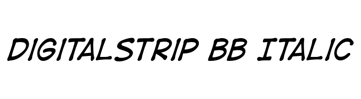 DigitalStrip BB Italic  नि: शुल्क फ़ॉन्ट्स डाउनलोड