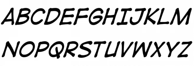 DigitalStrip BB Italic Fonte MAIÚSCULAS