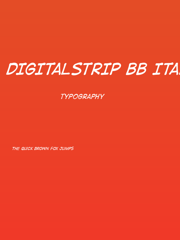 DigitalStrip BB Italic Poster