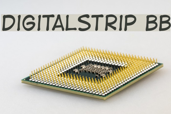 DigitalStrip BB Font examples