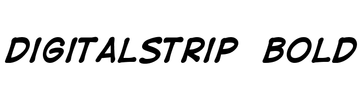 DigitalStrip Bold Font