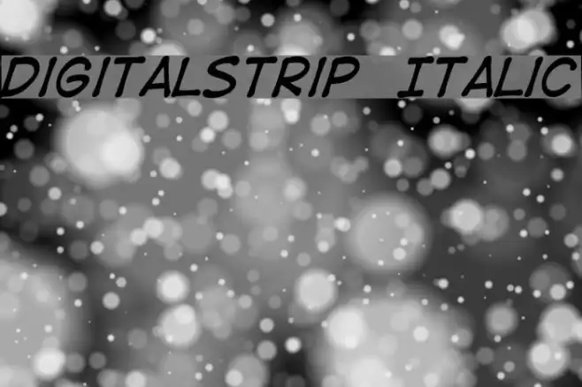 DigitalStrip  Italic Example 1