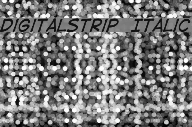 DigitalStrip  Italic Example 2