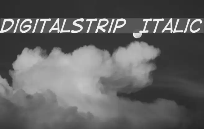 DigitalStrip  Italic Example 3