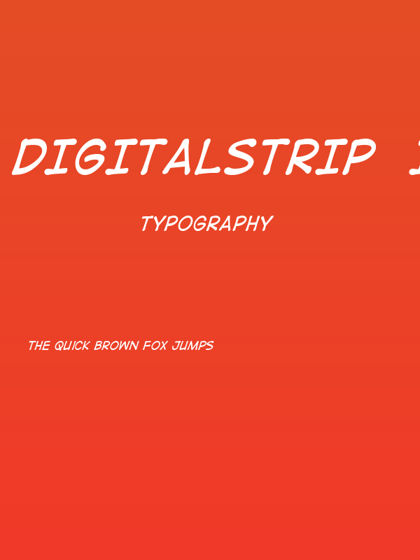 DigitalStrip  Italic Poster