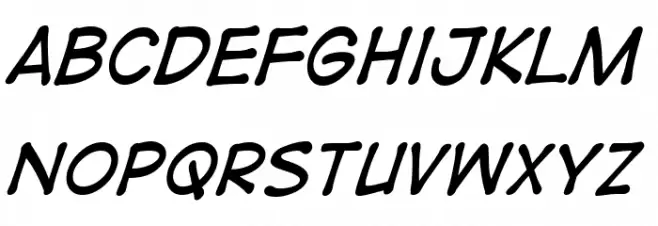 DigitalStrip Italic फ़ॉन्ट लोअरकेस