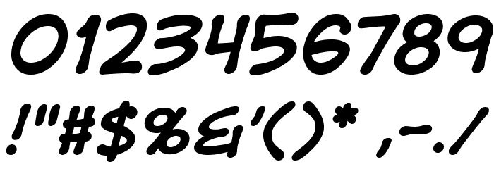 DigitalStripBB-BoldItalic Font OTHER CHARS