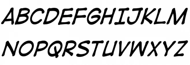 DigitalStripBB-Italic Шрифта ВЕРХНИЙ