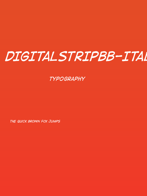 DigitalStripBB-Italic Poster