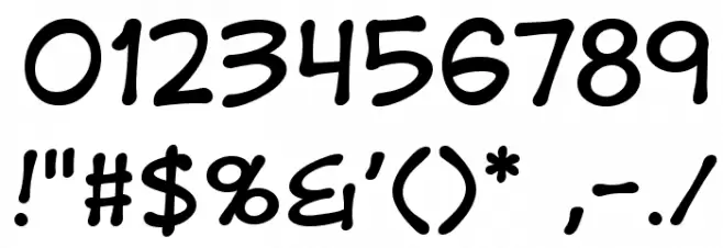 DigitalStripBB Font OTHER CHARS