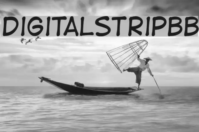DigitalStripBB Font examples