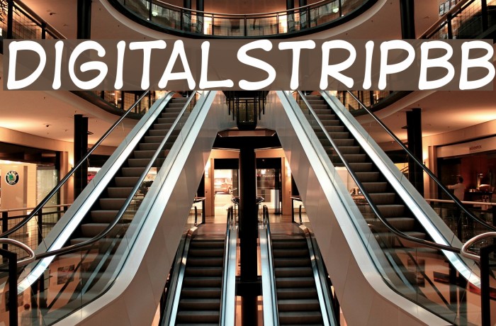 DigitalStripBB Font examples