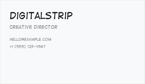 DigitalStrip Business Card