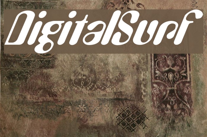 DigitalSurf Font examples