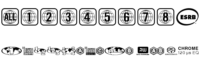 DigitalSymbols Font OTHER CHARS