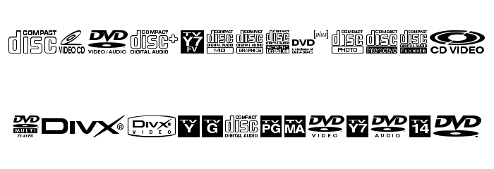DigitalSymbols Font LOWERCASE